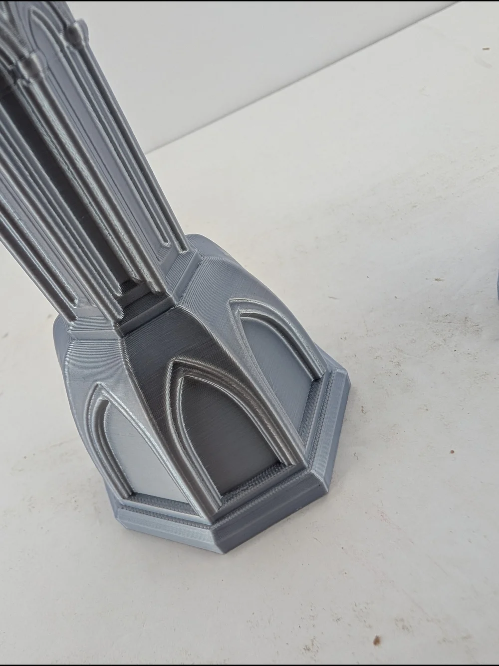 Elegant Silver Gothic-Style Candle Holders